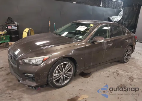 2014 Infiniti Q50 Sport from USA, damaged, VIN JN1BV7ARXEM688396